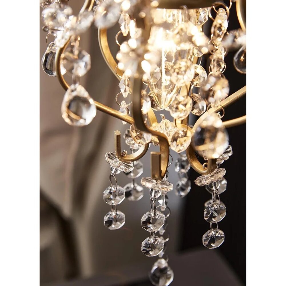 Set of 2 Crystal Sconce hanging or Wall mount